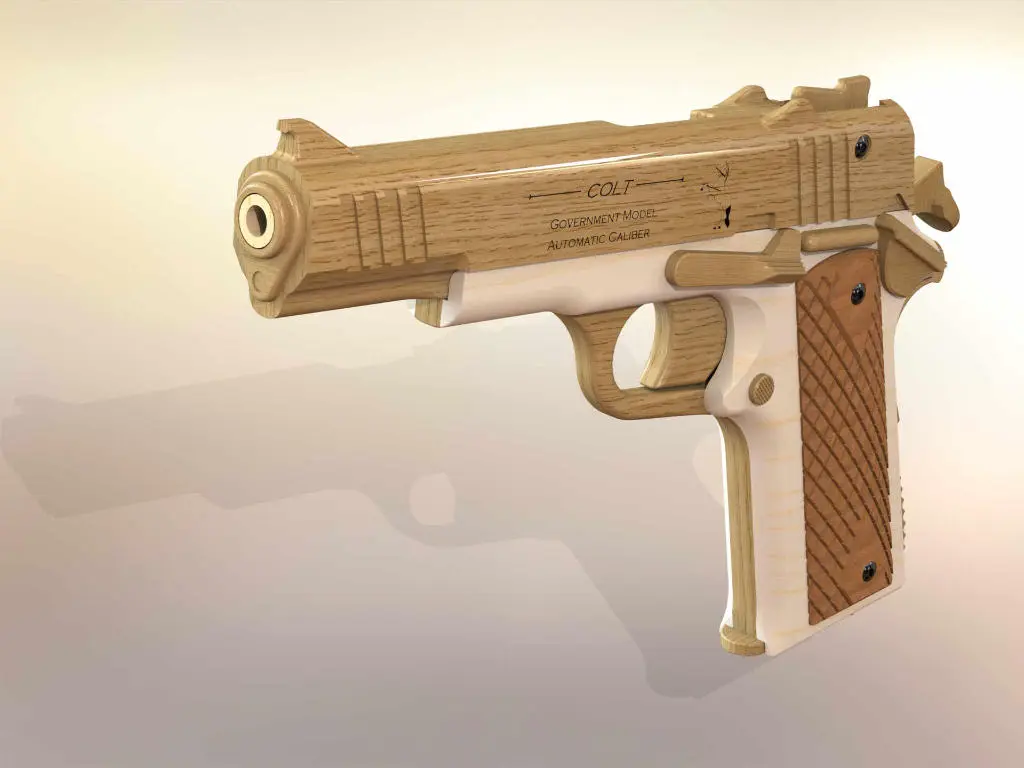 Pistolet élastiques coté gauche